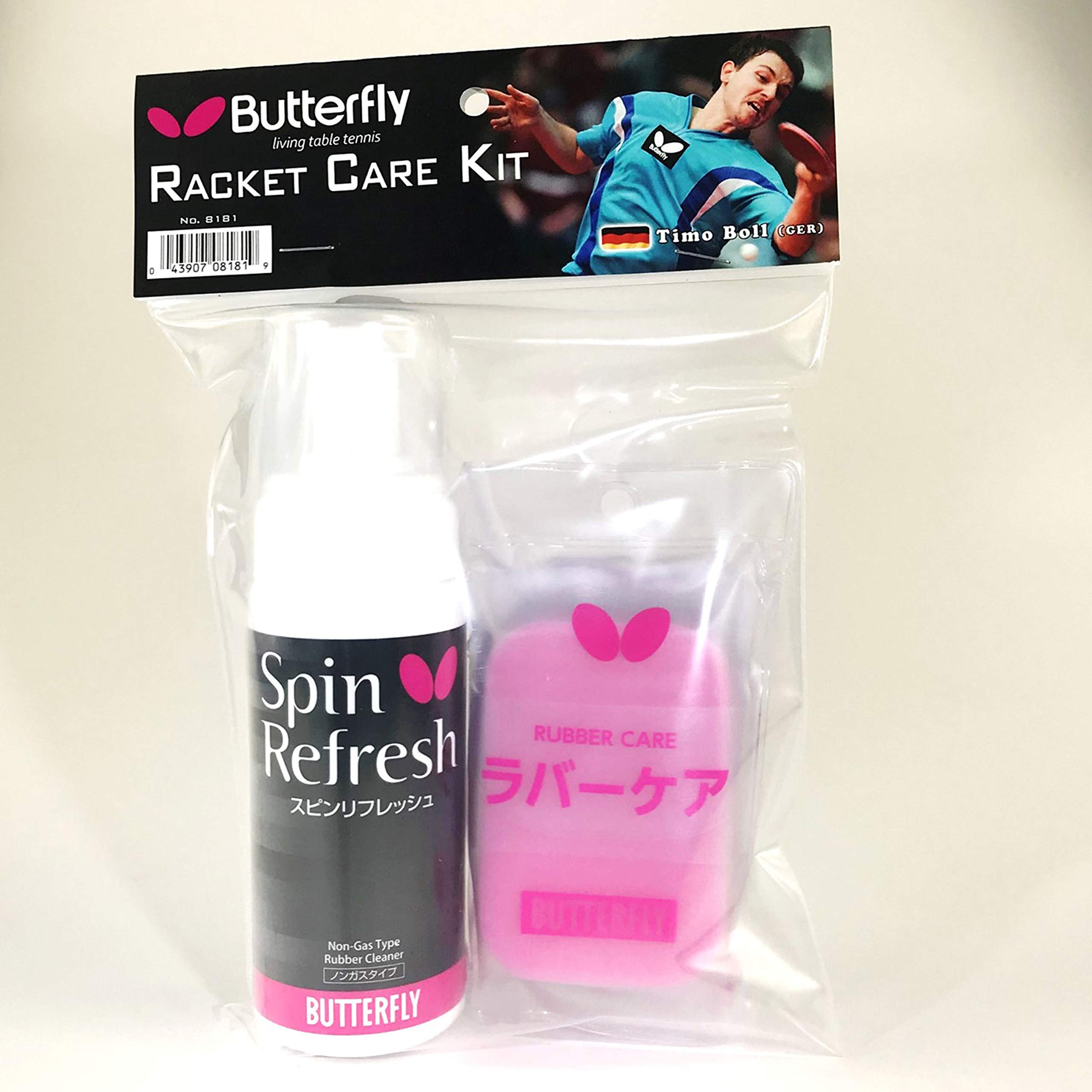 Butterfly Table Tennis Racket Care Kit Includes 1 Ping Pong Paddle