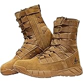 LAHORS Lightweight Military Tactical Combat Boots Men Outdoor Hiking Desert Army Boots Breathable Male Jungle Shoes Man Side Zipper