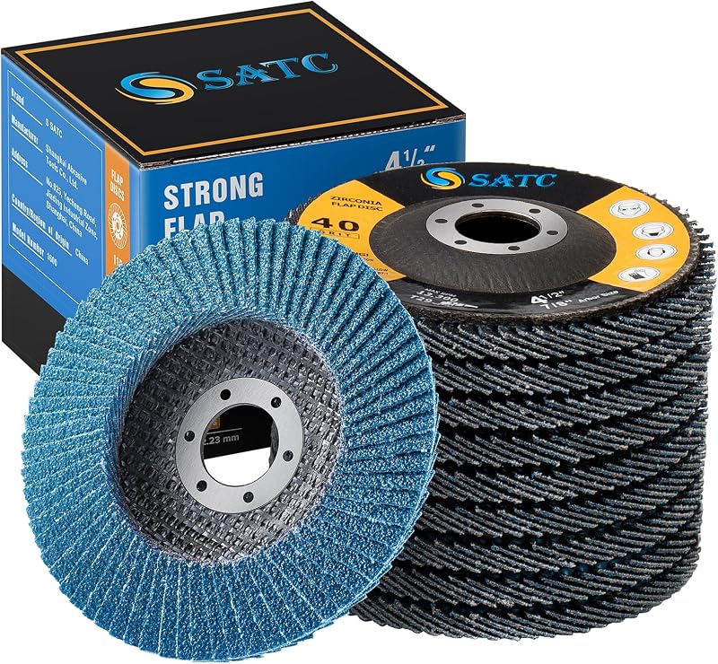 SATC 115mm Zirconia Flap Discs 40 Grit 10 Pack Type 29 Grinding Disc