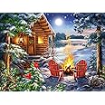 Springbok Christmas Cabin 500 Piece Jigsaw Puzzle for Adults or Children Designed for Holiday Fun- Made in The USA with Precision fit Pieces for a Great Puzzling Experience