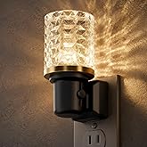 JandCase LED Night Light, Dimmable Night Lights Plug into Wall,Dusk to Dawn | Modern Nightlight, Auto On Off Light Sensor, 3000K Soft White Night Light 0-100LM Brightness, Bathroom Hallway Bedroom Decor
