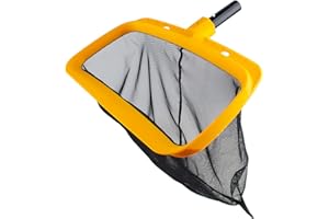 Pool Skimmer-Reinforced Frame Deep Rake Net for Cleaning Leaf in Swimming Pool,Hot Tubs & Pond(no Pole)