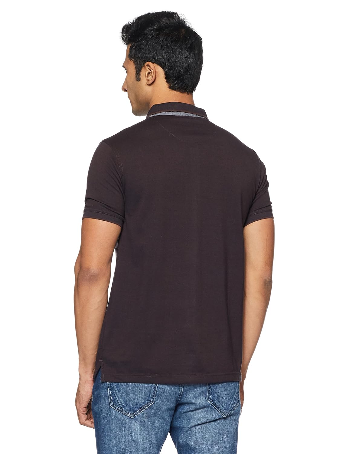 peter england men's plain regular fit polo