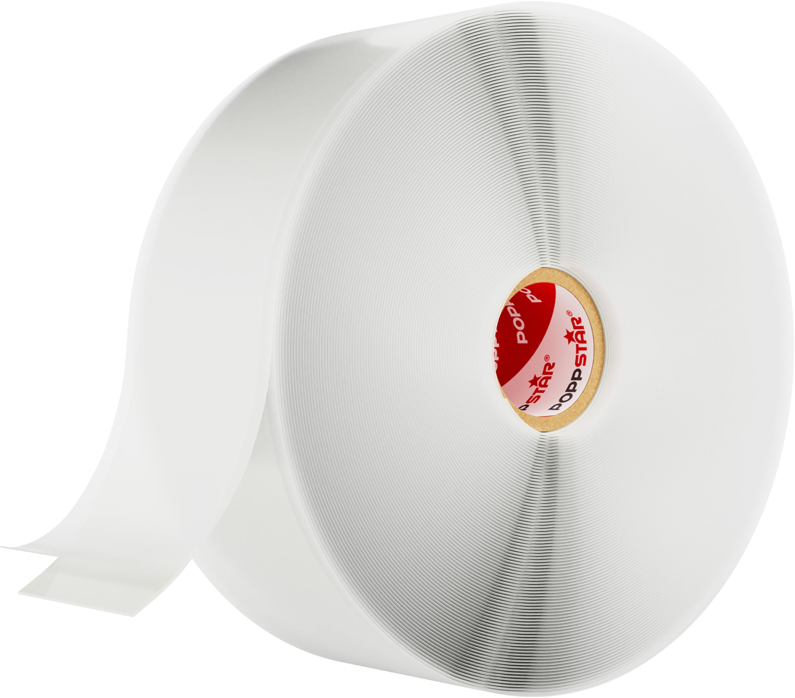 POPPSTAR Self-Fusing Silicone Band, Silicone Tape, 11m x 38mm, Sealing & Insulating Strip (water-tight, air-tight), transparent, 1 Roll