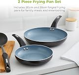Tower Cerasure Induction Frying Pan Set 20cm 28cm Ceramic Non-Stick Graphite view 3