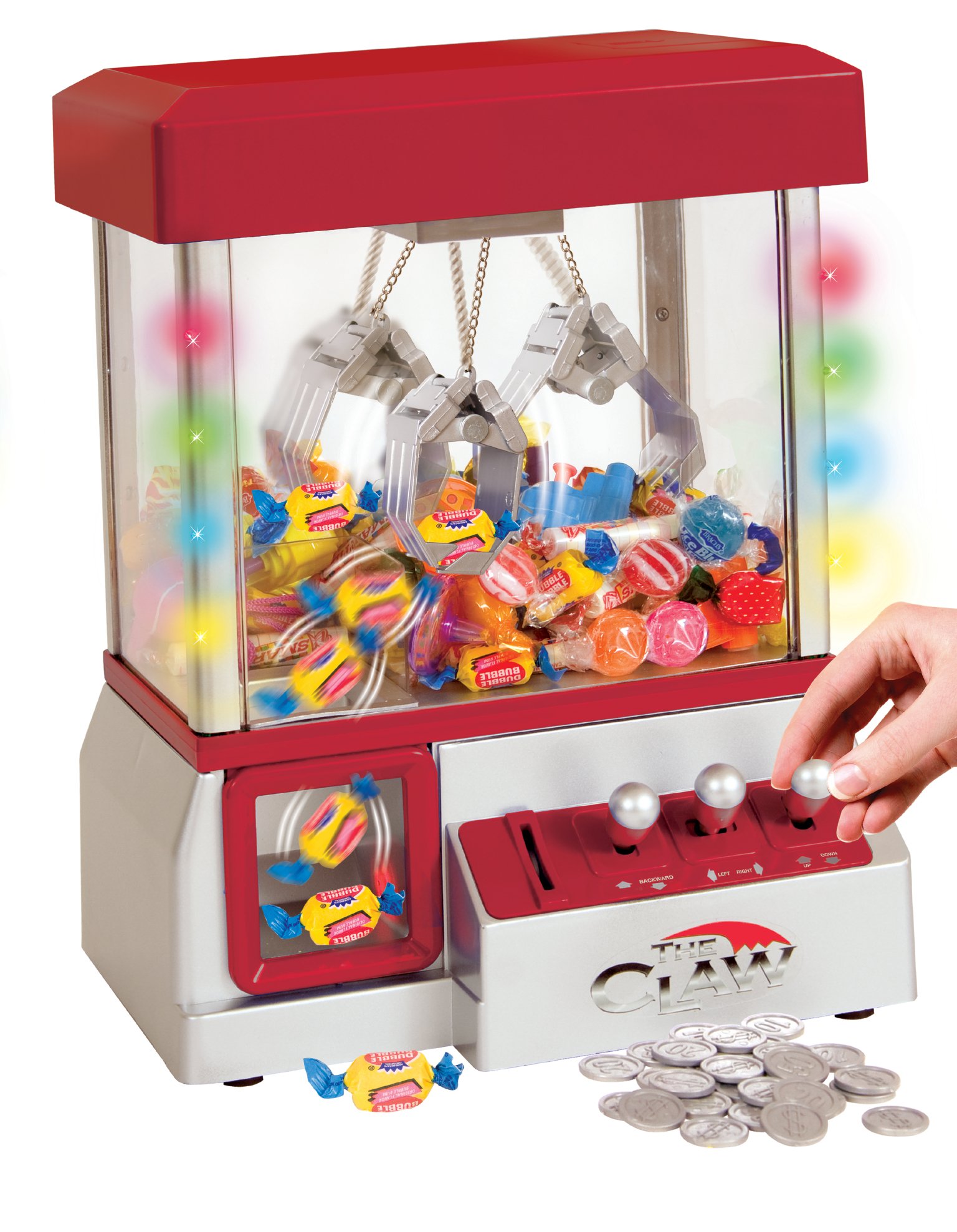 TSF Toys Electronic Claw Toy Grabber Machine With LED Lights And Toys