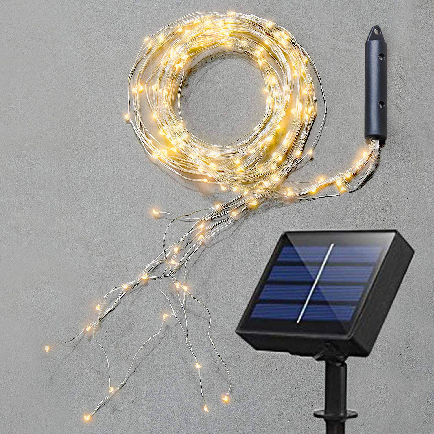 Soltuus Solar 120 LED String Fairy Lights, Starry Copper 120 LEDs Warm White eBay