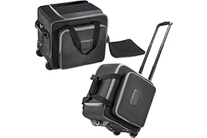 Undomip Speaker Bag with Wheels Compatible with Bose S1 Pro / S1 Pro+, Rolling Speaker Bag, Soft Protective Speaker Case Compatible with Partybox Encore Essentialand Retractable Handle, Multi-pocket