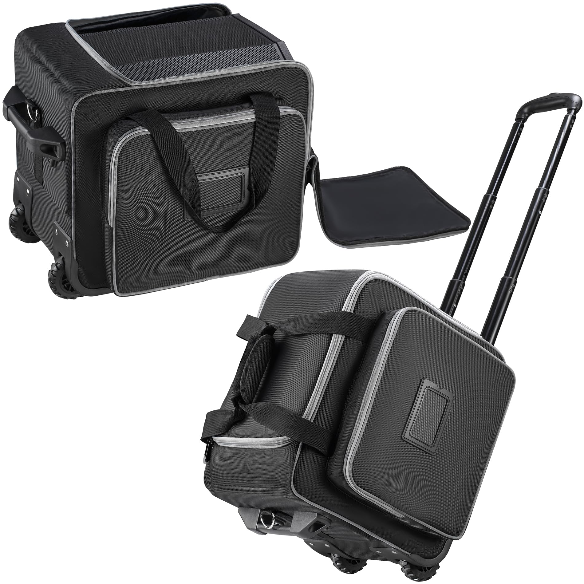 Photo 1 of Undomip Speaker Bag with Wheels Compatible with Bose S1 Pro / S1 Pro+, Rolling Speaker Bag, Soft Protective Speaker Case Compatible with Partybox Encore Essentialand Retractable Handle, Multi-pocket