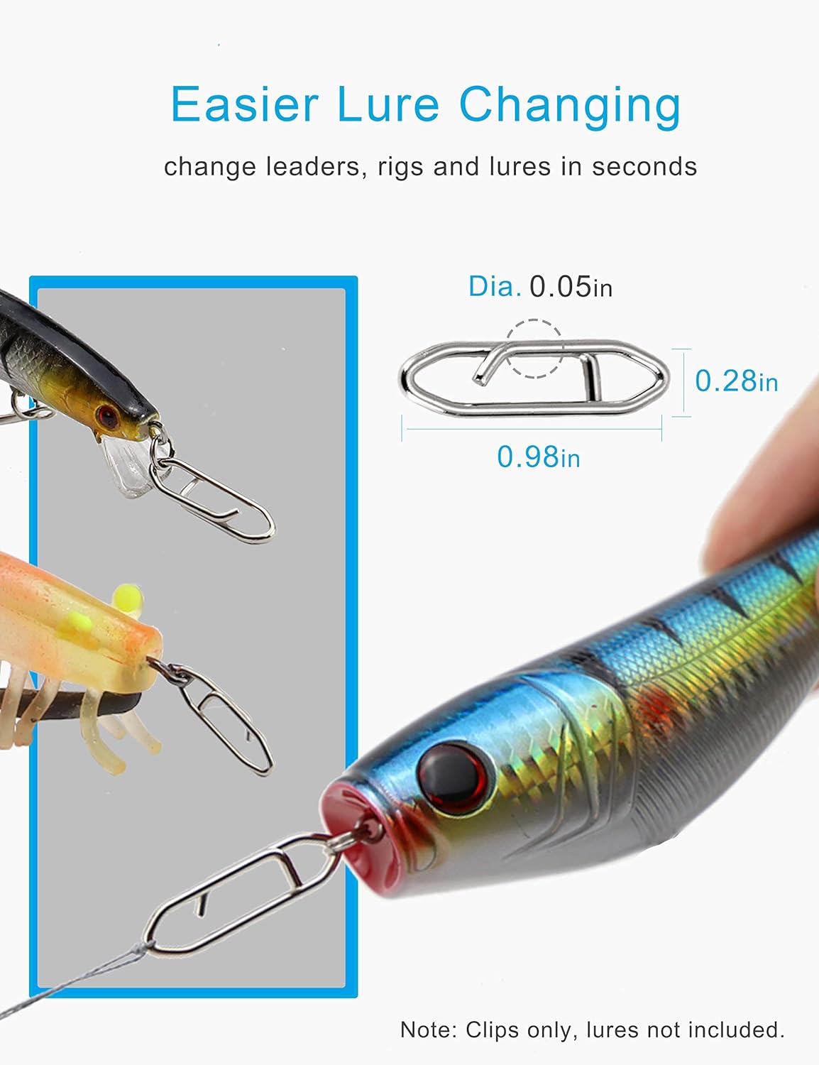 Facikono Circle Hooks Saltwater Catfish Bass Fishing Hooks, 180pcs Octopus Offset Fishing Hooks with 5pcs Power Clips : Sports & Outdoors