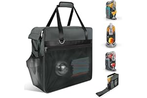 LOLLIDO Portable Carrying Bag for Ninja Slushi Machine FS300/FS301 - Dustproof Travel Case for Frozen Drink Maker - Storage Bag Cover for Slushie Machine - Thick Padding Protector (Front-Opening, Gray)