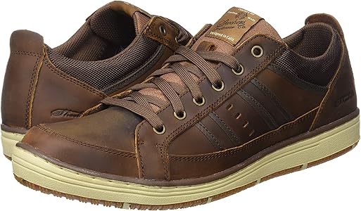 skechers men's hamal shoes brown