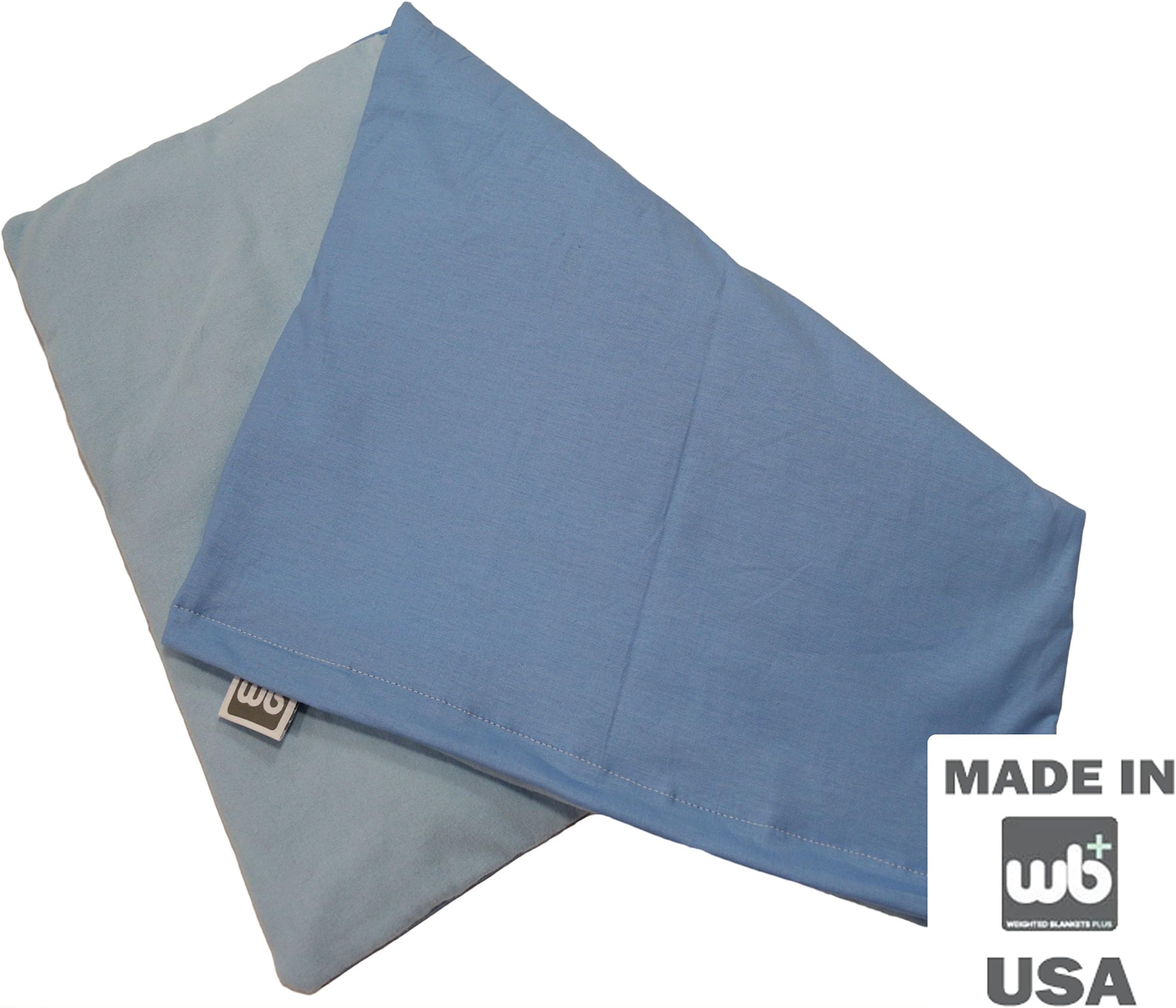 Weighted Blankets Plus LLC Medium Weighted Lap Pad 5lb - 14" x 19" (Light Blue)