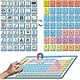 Periodic Table with Double-Sided Element Magnets, Periodic Table of Elements Puzzle, Flashcards, Poster, Chemistry Gifts