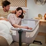 Kinderkraft Nestee UP 2 Co-Sleeping Cot with Birth Mattress Grey view 9