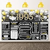 Dill-Dall Happy 31st Birthday Anniversary Class Reunion Back in 1995 Backdrop Cheers to 31 Years Large Wall Banner Party Poster Hanging Supplies Photography Background for Men & Women