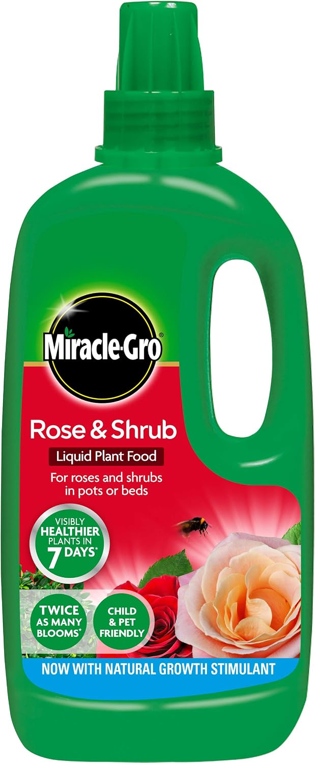 Miracle-Gro 119652 Rose & Shrub Concentrated Liquid Plant Food 1 Litre