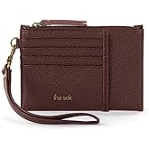 The Sak Iris Card Wallet - Women's Leather Wallet For Everyday - Slim Wallet With Zipper, Credit Card Slots & Coin Holder