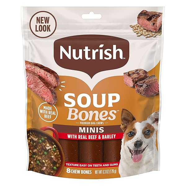 NUTRISH SOUP BONES MINIS PREMIUM DOG CHEWS WITH...