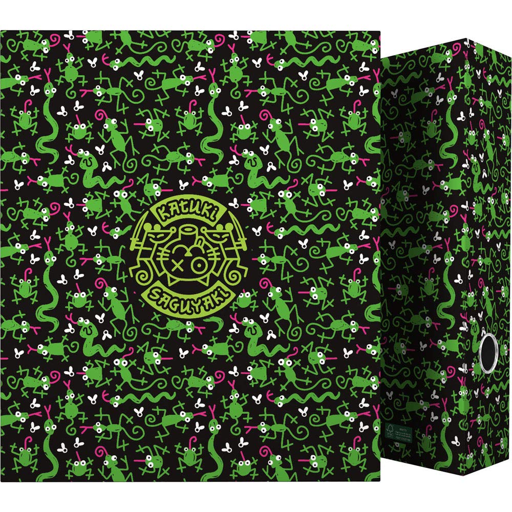 Grafoplás 88171978 Katuki Saguyaki Collection 4-Ring Binder 40 mm, Multicolor, A4