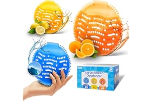 ATJATJ 12 Packs Urinal Screen Deodorizer, 3 Fresh Scents, Ocean Breeze, Lemon, Orange, Splash Guard Odor Protection Deodorizer, Urinal Cakes, Urinal Pads Ideal for Men in School, Bathroom, Restroom, Office