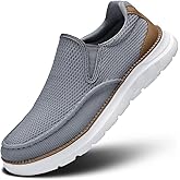 Mens Casual Loafers Slip-on Boat Mesh Walking Shoes Business Oxfords Sneakers Work Comfortable Lightweight Soft Sole