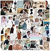 50Pcs Pride and Prejudice Stickers, Classic Novel Waterproof Sticker for Teen Adult Water Bottle, Laptop, Skateboard, Bike, Phone, Computer, Travel Case (Pride and Prejudice)
