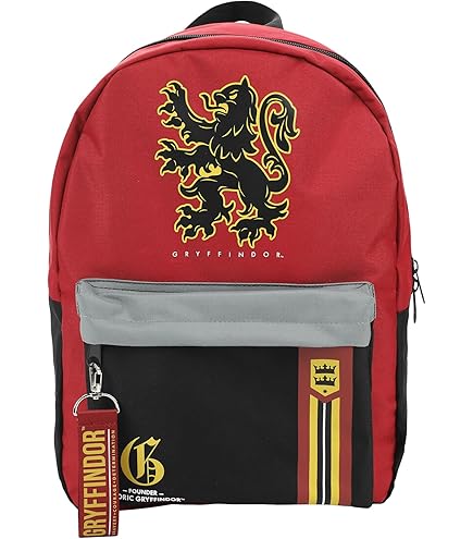 Amazon.com | Harry Potter Mini Backpack for Girls - 10” Faux Leather Gryffindor Backpack with Front Pocket Plus Bottle | Harry Potter Small School Bag Bundle