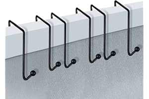 GICARE 3 Pack Cubicle Hooks for Hanging Cubicle Accessories Hanging Hooks for Partition Wall Cubicle Panel, Black Cubicle Hangers for Office to Hanging Coats, Pictures, File Pockets, Hats, Purses, Bags