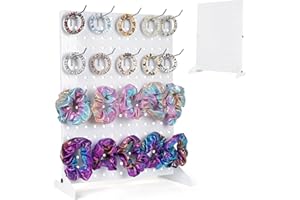 Loghot Metal Pegboard Display Stand for Craft Shows Standing Pegboard Jewelry Display Stands for Vendor Events Retail Rack for Selling, Pin Stickers & Keychain Peg Board (White)