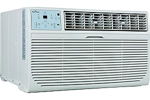 Garrison 2477813 R-410A Through-The-Wall Heat/Cool Air Conditioner with Remote Control, 9000 BTU, White