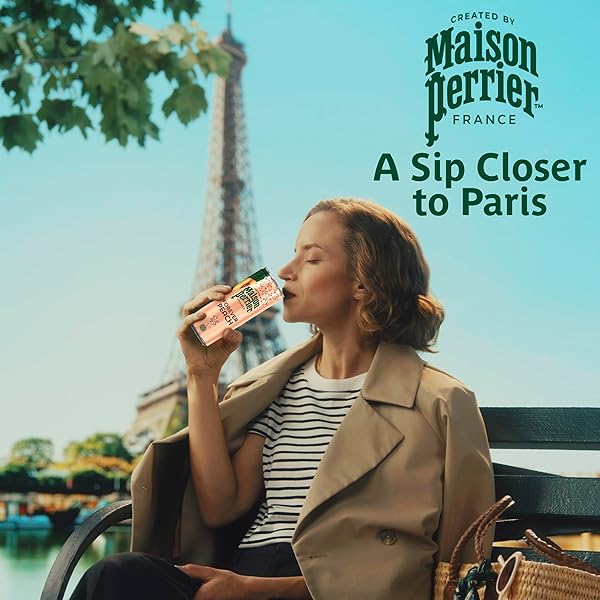 MAISON PERRIER FOREVER PEACH FLAVORED SPARKLING WATER, 11.15 FL OZ CANS, 8 COUNT 89.2 FL OZ