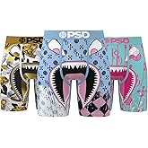 PSD Underwear Men's Warface Elite Boxer Brief 3 Pack, Multi, M