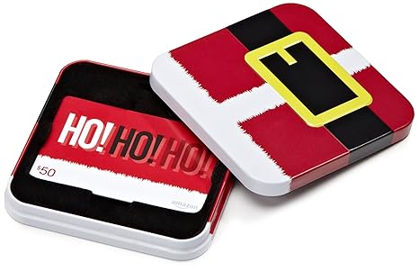 Amazon.ca $50 Gift Card in a Santa Tin (Ho! Ho! Ho! Card ...