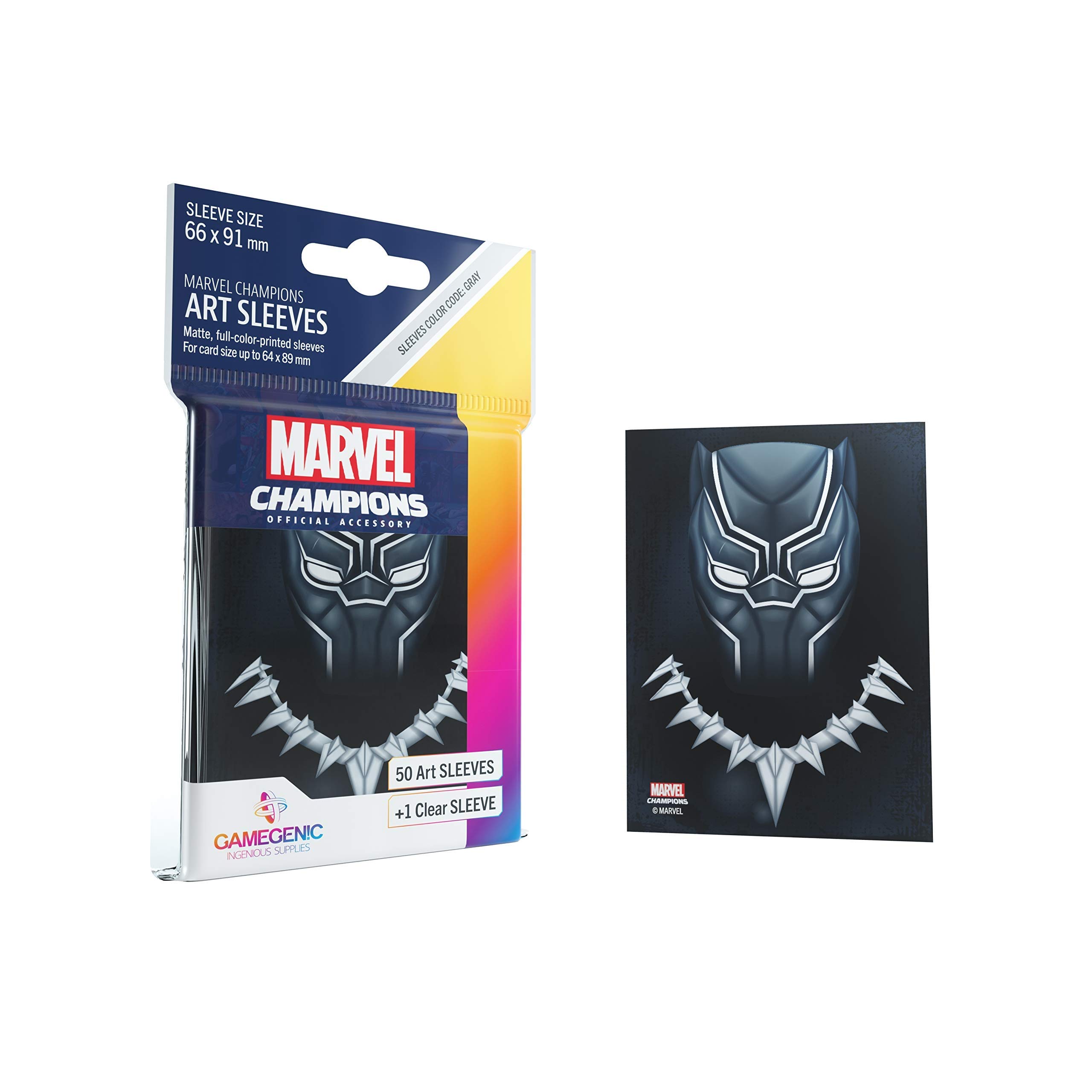 Fantasy Flight Games - Marvel Champions: Official Sleeves: Black Panther - Card Game