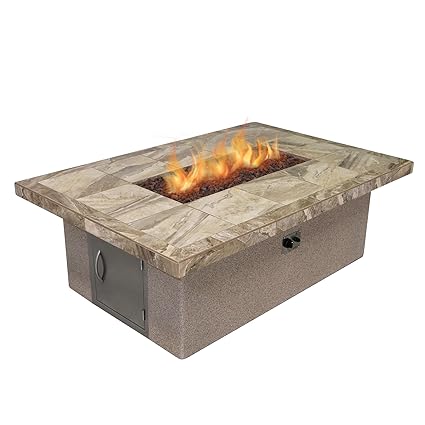 Cal Flame Fpt Rt501m 1 Stucco And Tile Rectangle Dining Height Gas