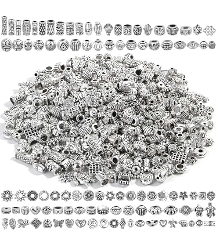 10 Tibetan Silver Rondelle Spacer Beads 3x8mm - Vintage Style For Jewelry Making
