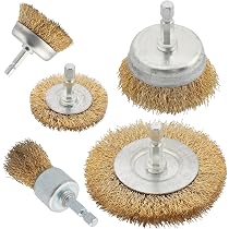 thumbnail image 2 of 12pc Brass Wire Brush Wheels 1.5 Inch For Rotary Tool Rust Removal Cleaning 2 of 5