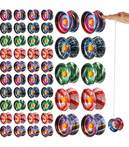 Amazon.com: Lenwen 50 Pcs Alloy Responsive Colorful Yoyo Bulk