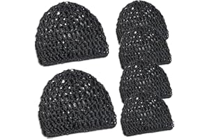 Hotainoys Tubi Hair Wrap, 6PCS Elastic Crochet Hair Net, Soft Breathable Mesh Wrap Net for Silk Press, Nets for Sleeping, Lon