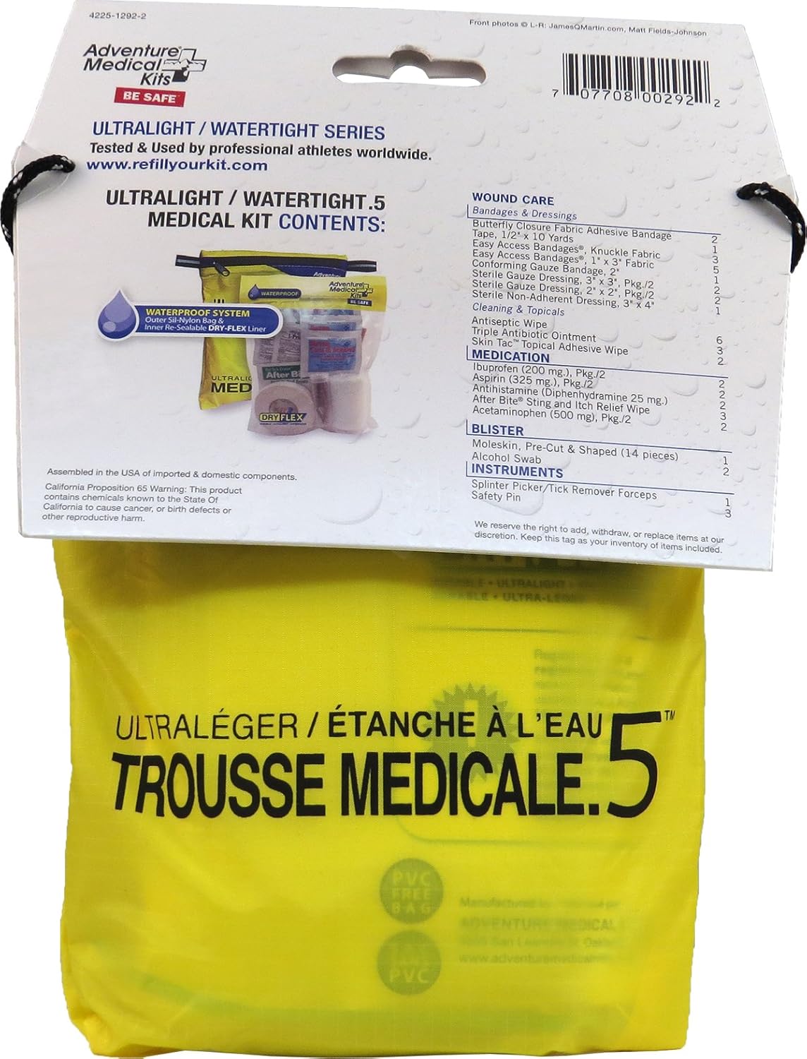 Adventure Medical Kits Ultralight Watertight .5 Medical First Aid Kit: Sports & Outdoors