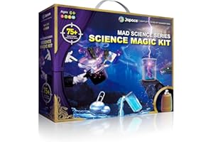 Japace Magic Kit & Science Kits for Kids Age 6-8-10-12, 75+ Magic Tricks & Science Experiments STEM Chemistry Sets, Christmas Birthday Gift Ideas for Kids, Educational Toys for Boys & Girls