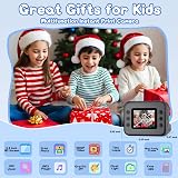 Hangrui Kids Camera Instant Print 2.4 inch 1080P 32GB Card Black view 2
