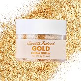 Sweets Indeed Gold Edible Glitter for Drinks &amp; Baking, 4 grams | Elegant Drinks &amp; Desserts