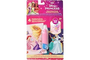 Livre de magie de l'eau Princesse Disney - Livre de coloriage sans désordre - Tampon d'activités réutilisable - Conte de fées