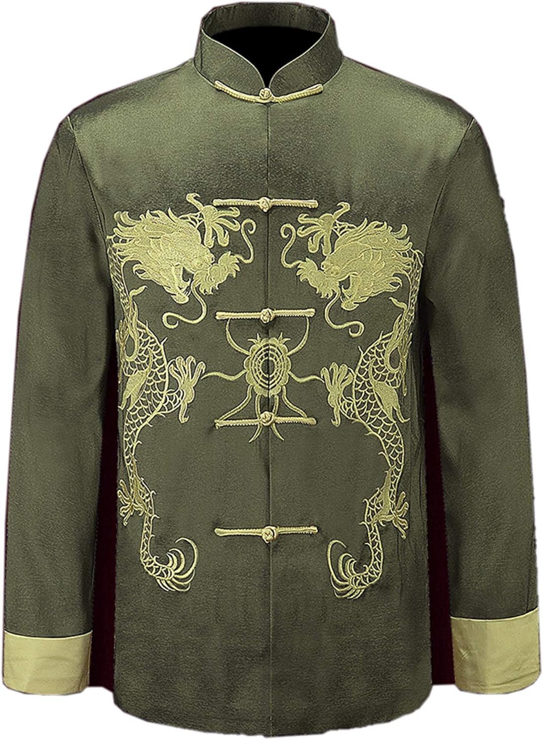 Goodorient men's chinese double dragon embroidered jacket oriental tai GoodOrient Men's Chinese Double Dragon Embroidered Jacket Oriental Tai