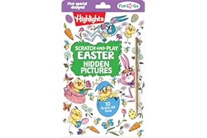 Scratch-and-Play Easter Hidden Pictures: Scratch-and-Play Easter Hidden Pictures (Highlights Fun to Go) 10 Creative Easter Cards with Hidden Pictures Puzzles and Scratch Art for Kids, Scratch-and-Play