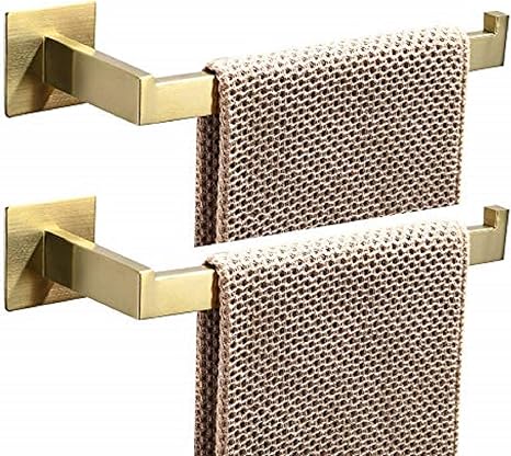 brushed gold towel rail