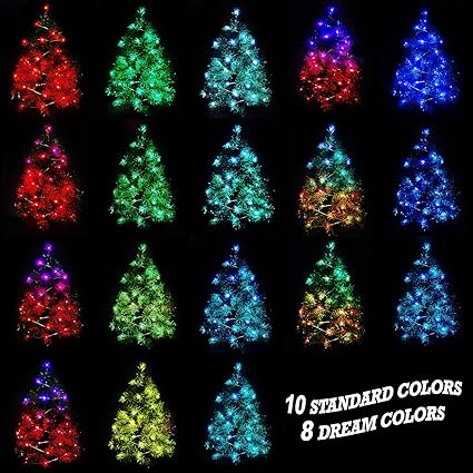 Amazon Com Fairy Lights Usb Plug In 33ft 100led Rainbow Color Changing Starry String Lights For Bedroom Girls Room Decor Garden Outdoor