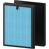 CFKREYA AP2000WF Filter Replacement Compatible with KNKA AP2000WF Air Puri-Fier, 3 Stages of Filtration with Carbon Filter, Smoke Removal Version (2 Pack)